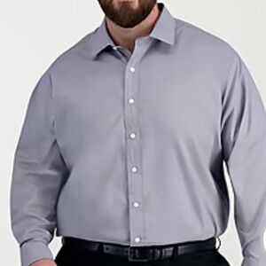Haggar Men's Classic Gray Dress Shirt
